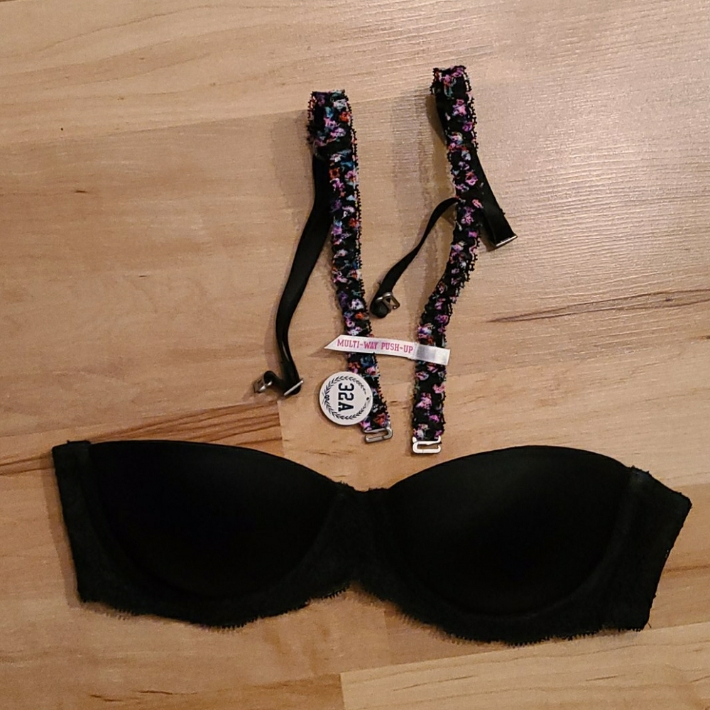 Pink by VS multi-way pushup strapless bra